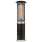 Stainless Steel Propane Patio Heater 36000 BTUs Glass Tube Commercial Outdoor Heater Tip-over Safety Valve Easy Install